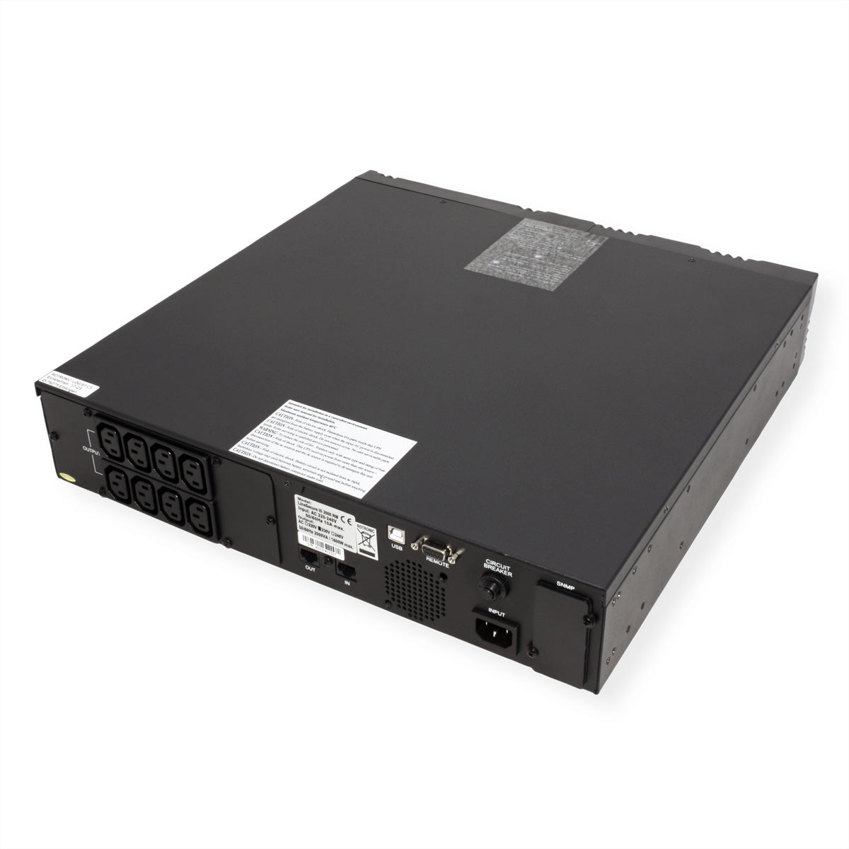 ROLINE LineSecure III 1000R USV 1 kVA/800 W Line-Interaktiv – 2U Rack – C13×8, Eingang IEC C14