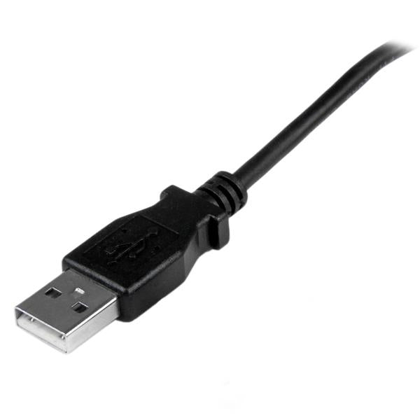 StarTech.com USB-A auf Micro-USB-B Kabel – USB 2.0 (480 Mbit/s) – 2 m – Abgewinkelt – Schwarz