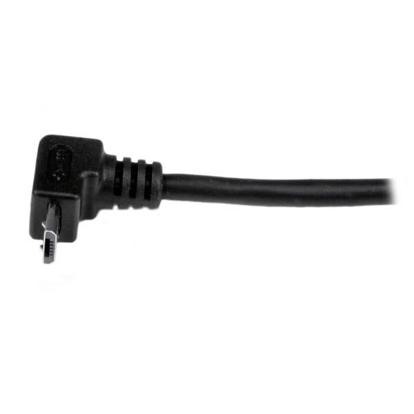 StarTech.com USB-A auf Micro-USB-B Kabel – USB 2.0 (480 Mbit/s) – 1 m – Abgewinkelt – Schwarz