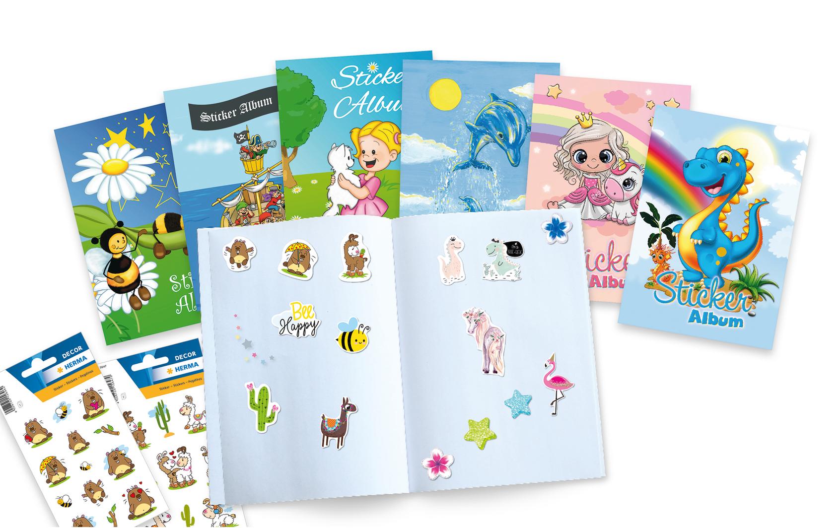 HERMA Stickeralbum Der kleine Delfin – A5, 16 Seiten, Spezialpapier