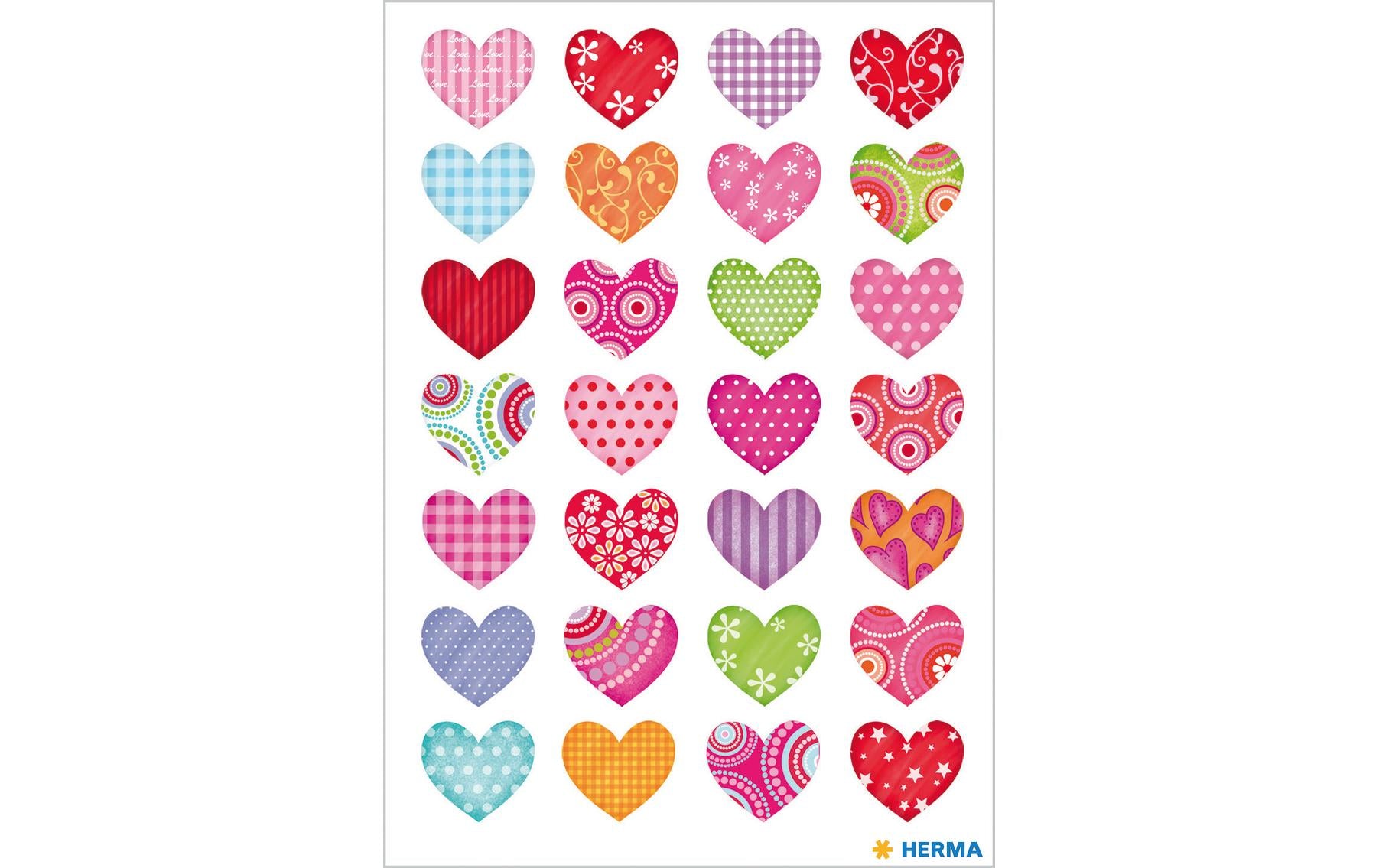 HERMA Schmucketiketten Decor – 84 × 120 mm – mehrfarbig – 84 Stk.