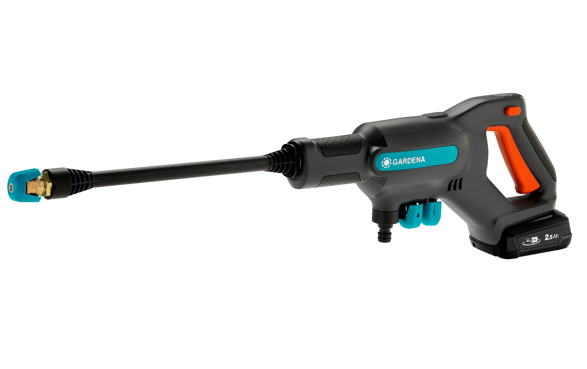 Gardena Akku-Mitteldruckreiniger AquaClean – 24 bar – 5 m Schlauch – Schwarz