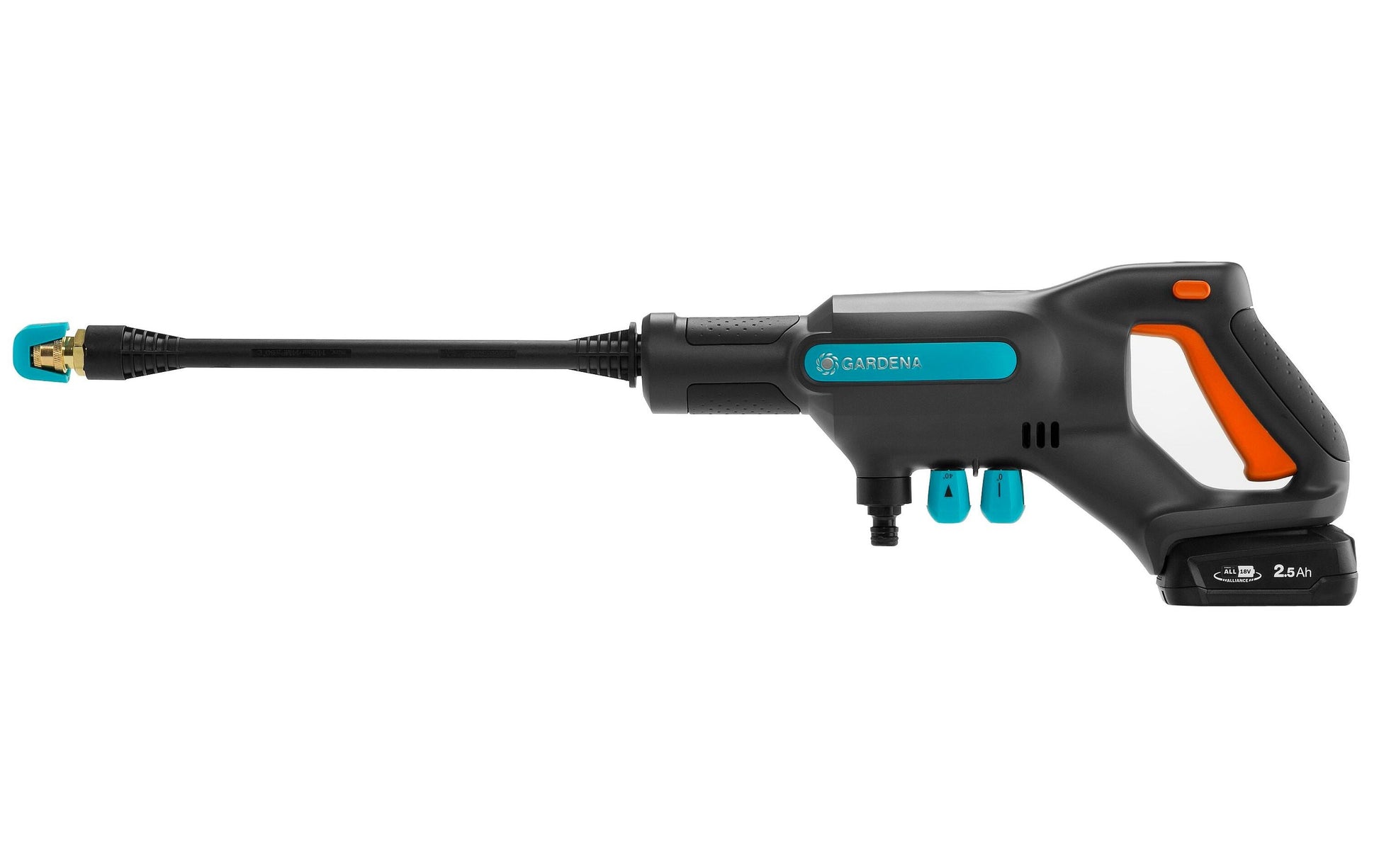 Gardena Akku-Mitteldruckreiniger AquaClean 24/18V P4A – 24 bar – schwarz