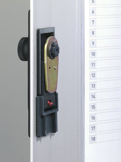 Durable Schlüsselkasten KEY BOX Code 72, 72 Haken, Zahlenschloss, Aluminium, Silber – Wandmontage