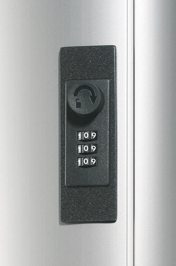 Durable Schlüsselkasten KEY BOX Code 72, 72 Haken, Zahlenschloss, Aluminium, Silber – Wandmontage