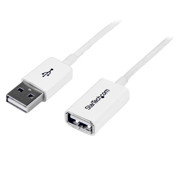 StarTech.com USB-A Verlängerungskabel (Stecker auf Buchse) – USB 2.0 (480 Mbit/s) – 3 m – Weiss