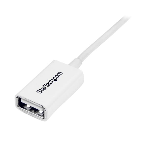 StarTech.com USB-A Verlängerungskabel (Stecker auf Buchse) – USB 2.0 (480 Mbit/s) – 3 m – Weiss