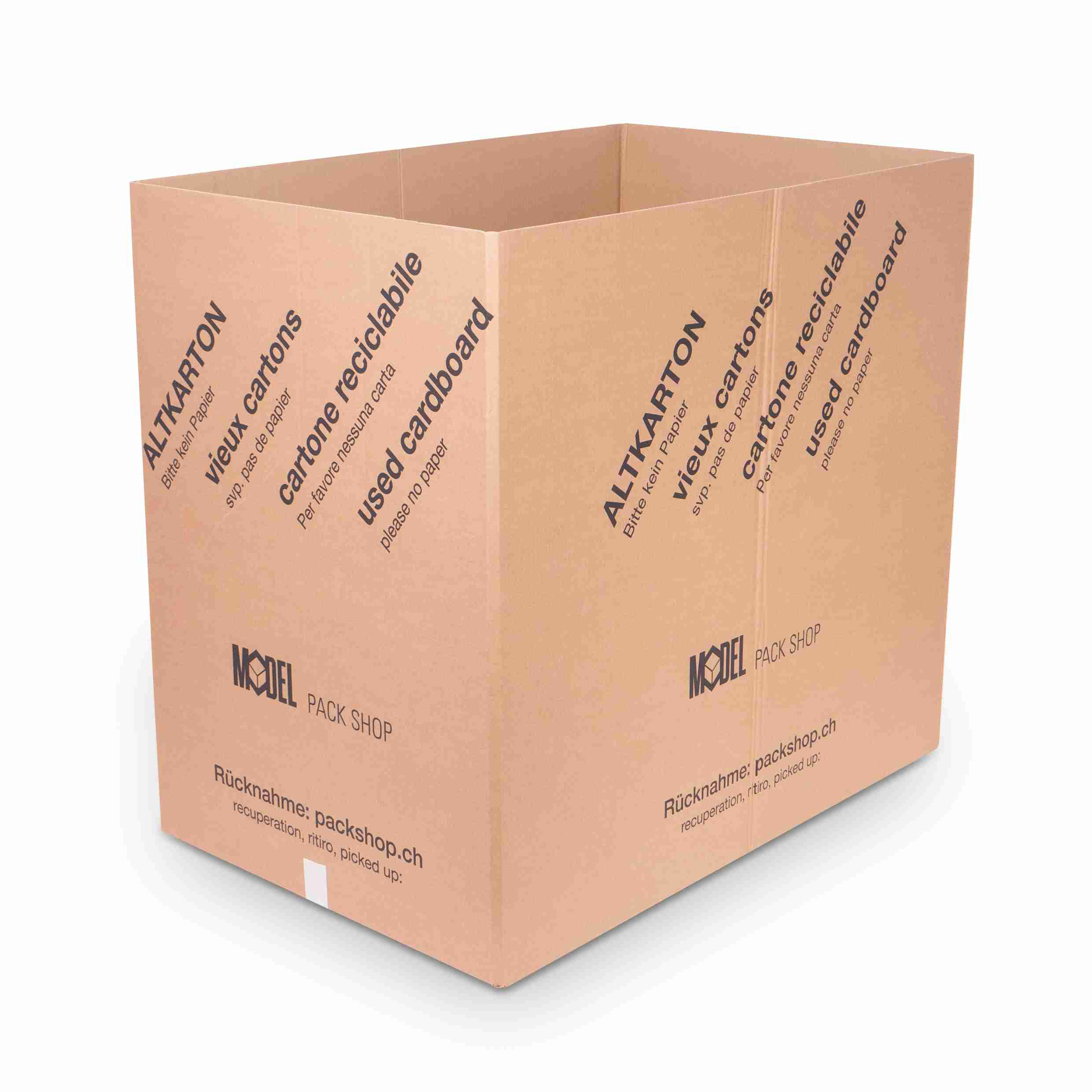 Model Versandverpackung – für Europaletten – 1'190 × 790 × 1'000 mm, braun, C-Welle – 1 Palette (75 Stk.)