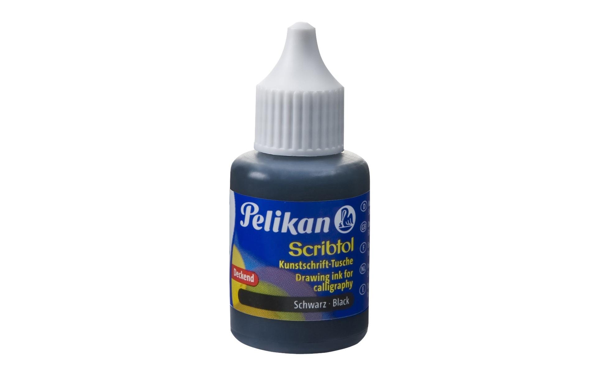 Pelikan Tusche – Schwarz, 30 ml, für Zieh- und Zeichenfeder