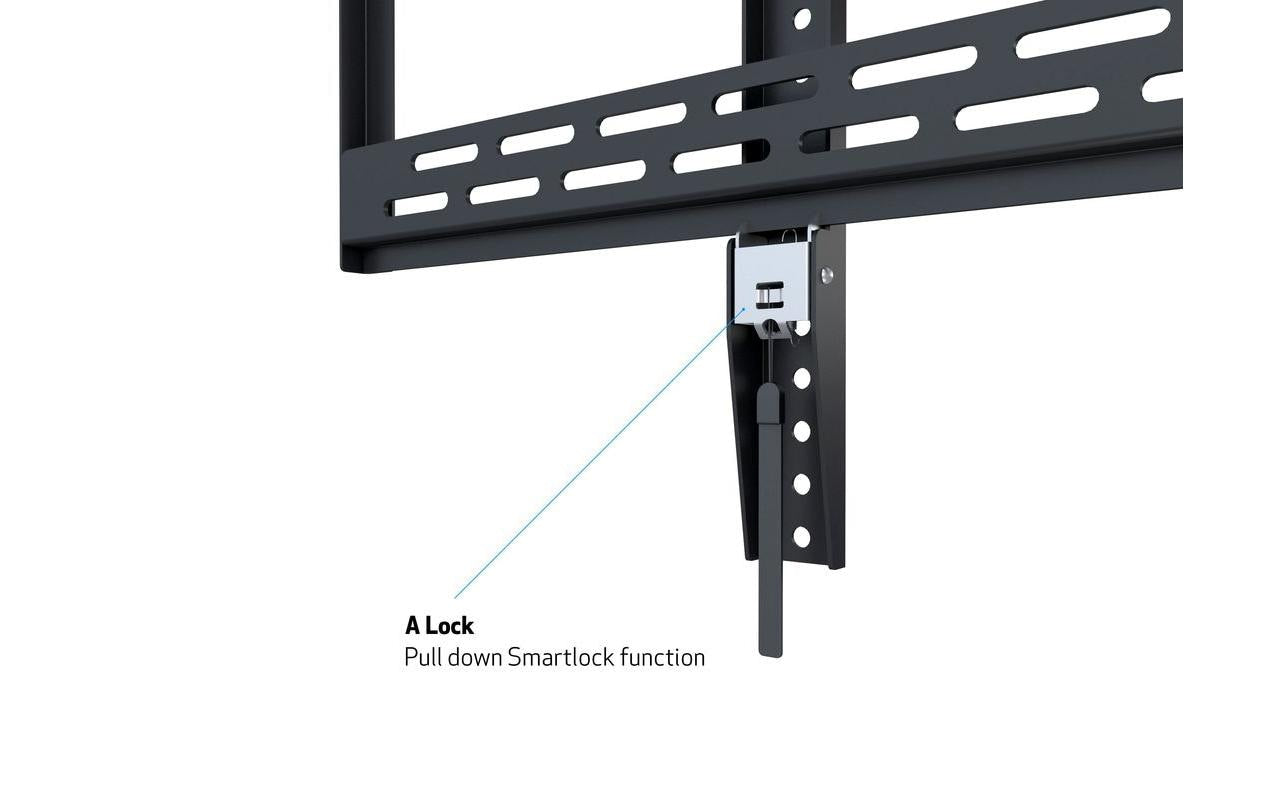 Multibrackets Wandhalterung, fix, für 88", VESA 900×600, bis 100 kg, Querformat, schwarz