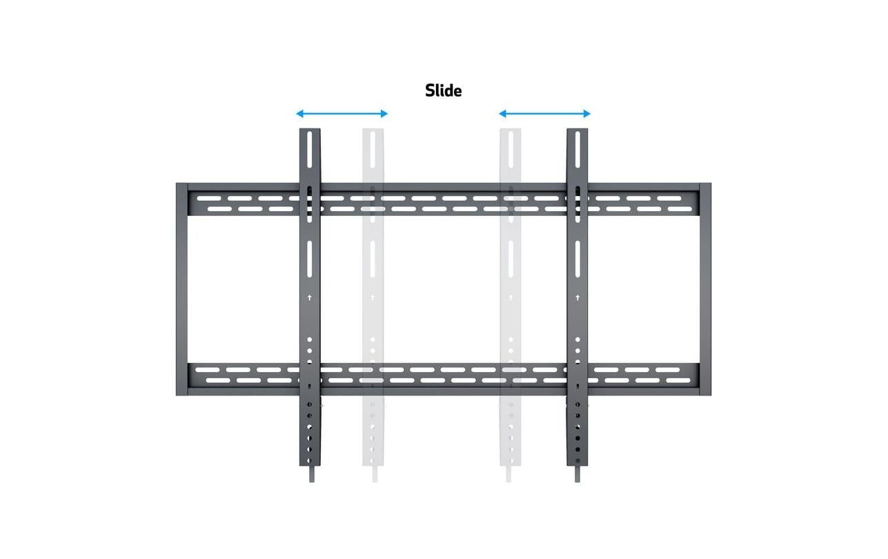Multibrackets Wandhalterung, fix, für 88", VESA 900×600, bis 100 kg, Querformat, schwarz