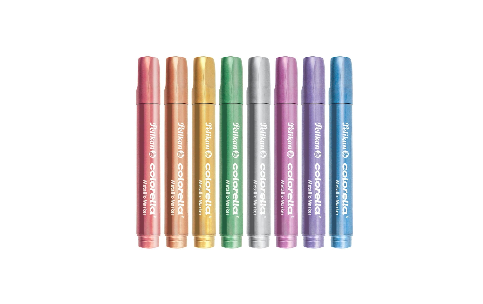 Pelikan Colorella Metallic Filzstifte – Rundspitze, Auswaschbar, 8 Farben