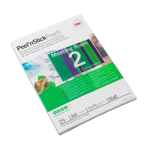 GBC Peel'n Stick Laminierfolien – A4, matt
