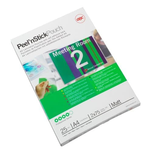 GBC Peel'n Stick Laminierfolien – A4, matt