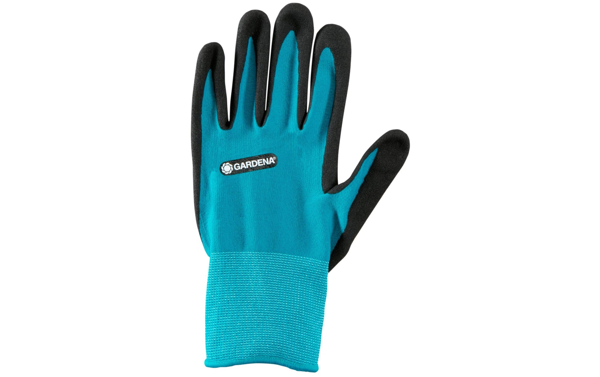 Gardena Arbeitshandschuhe – Grösse S – Nitril, Elasthan, Polyester, Schwarz/Blau, feuchtigkeitsbeständig