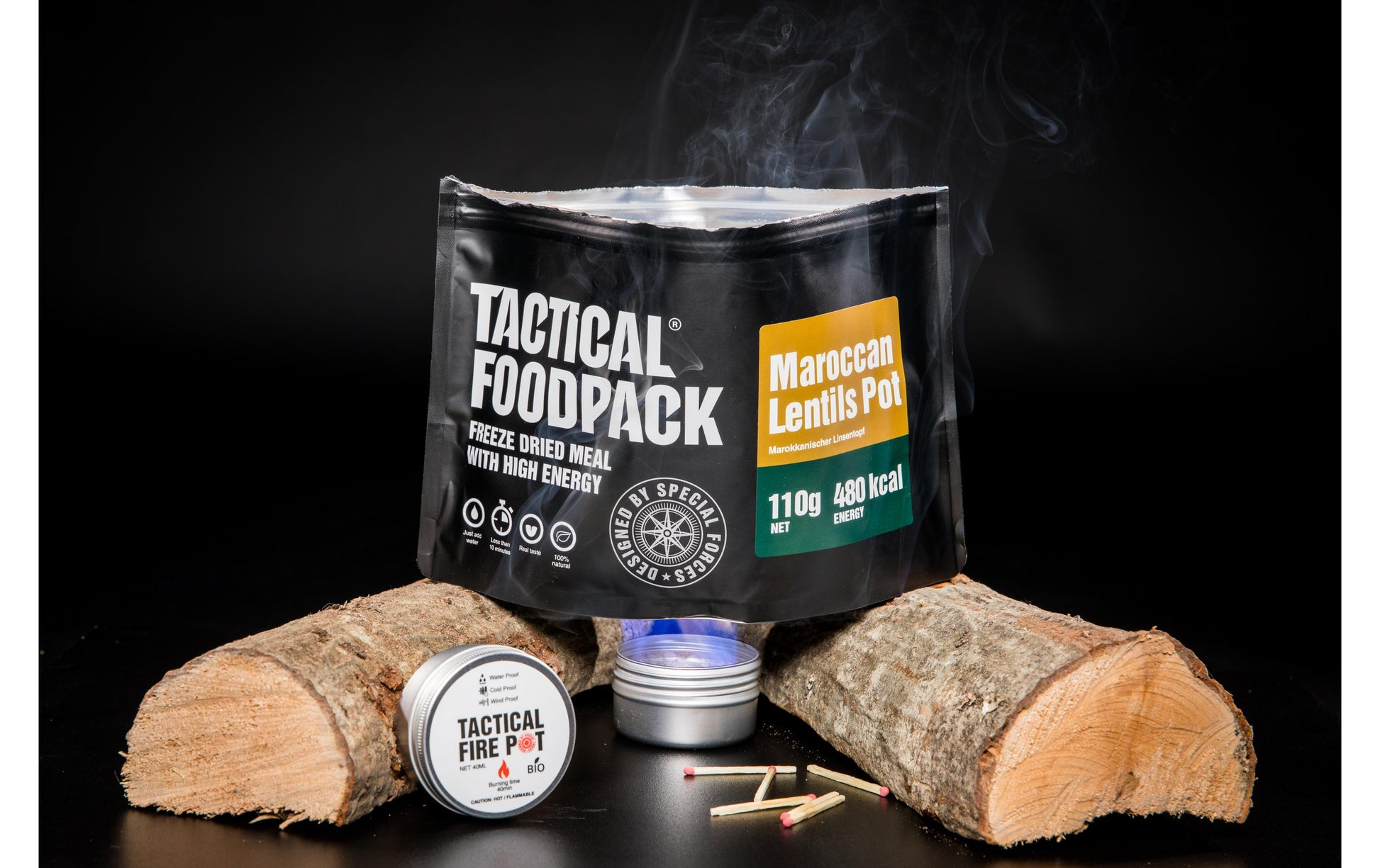 Tactical Foodpack Brenngel – Silber – 40 ml – Ethanol – 1 Stk – CE