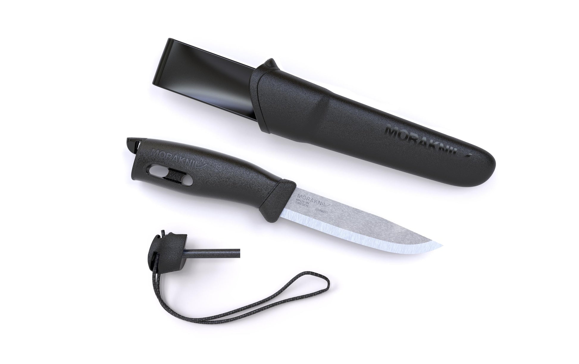 Morakniv Companion Spark (S) – Outdoormesser 104 mm, Edelstahl, mit Feuerstarter