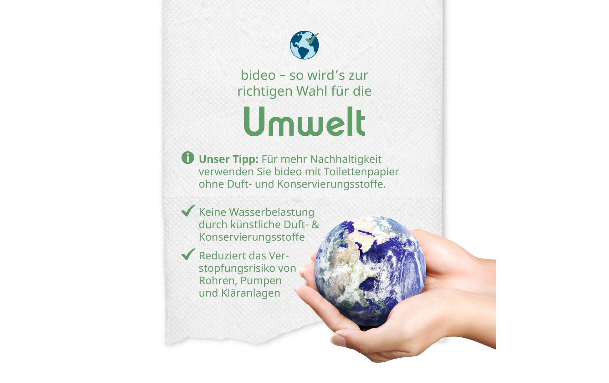 Bideo Toilettenpapierbefeuchter – wandmontiert, zum Bohren, Kunststoff, grau