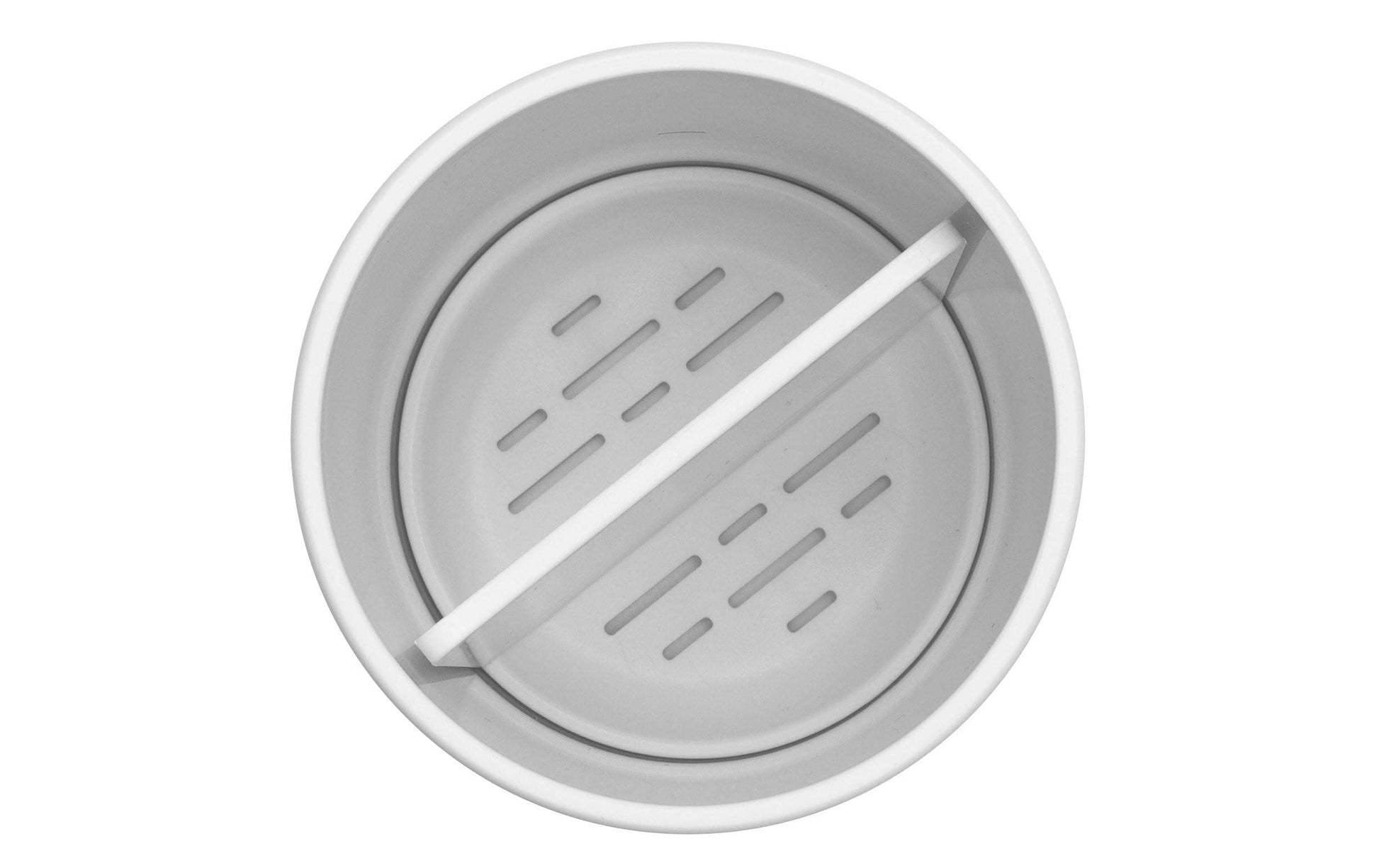Brabantia Zahnbürstenhalter ReNew – 7,6×7,6×11 cm, Kunststoff, Weiss