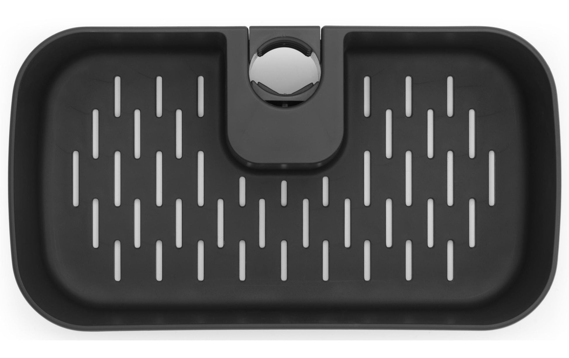 Brabantia Seifenhalter (Wand) – Kunststoff, Klemmen, 24,4×24,4×7,5 cm, Schwarz
