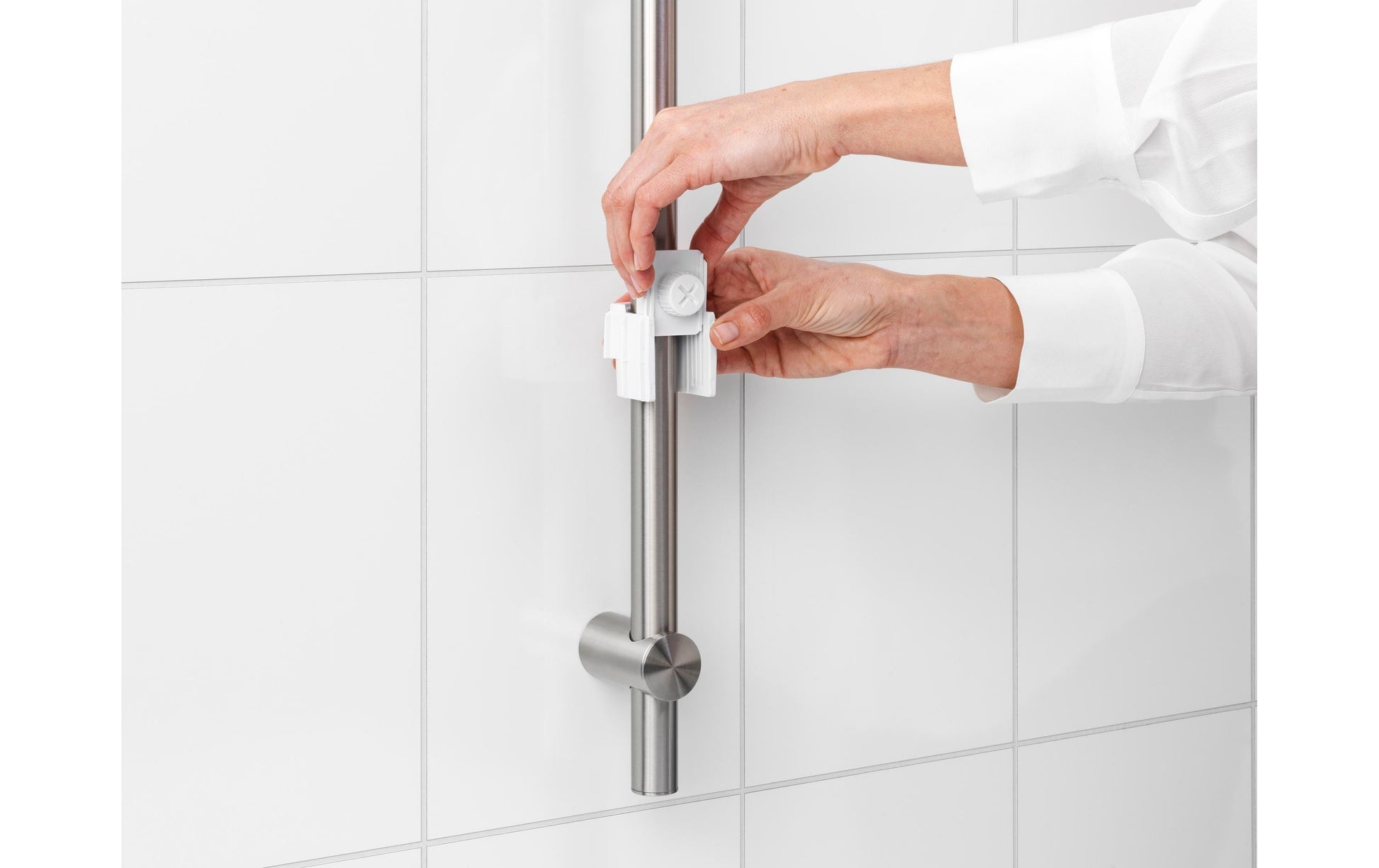 Brabantia Aufbewahrungsbox (Bad) ReNew – 13,3×24,4×7,5 cm, Kunststoff, Weiss