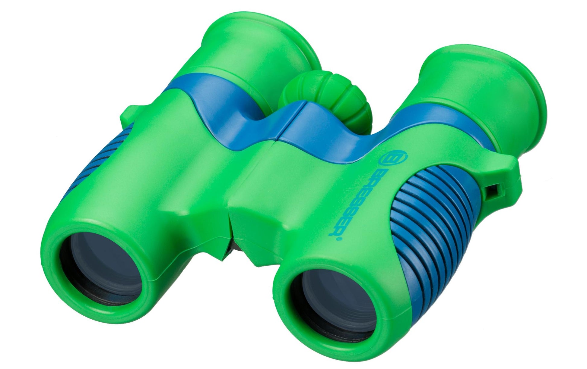 Bresser Optics Junior Fernglas – 6×, Objektiv Ø 2,1 cm – 11 × 3,5 × 9,5 cm – ab 4 J. – blau/grün