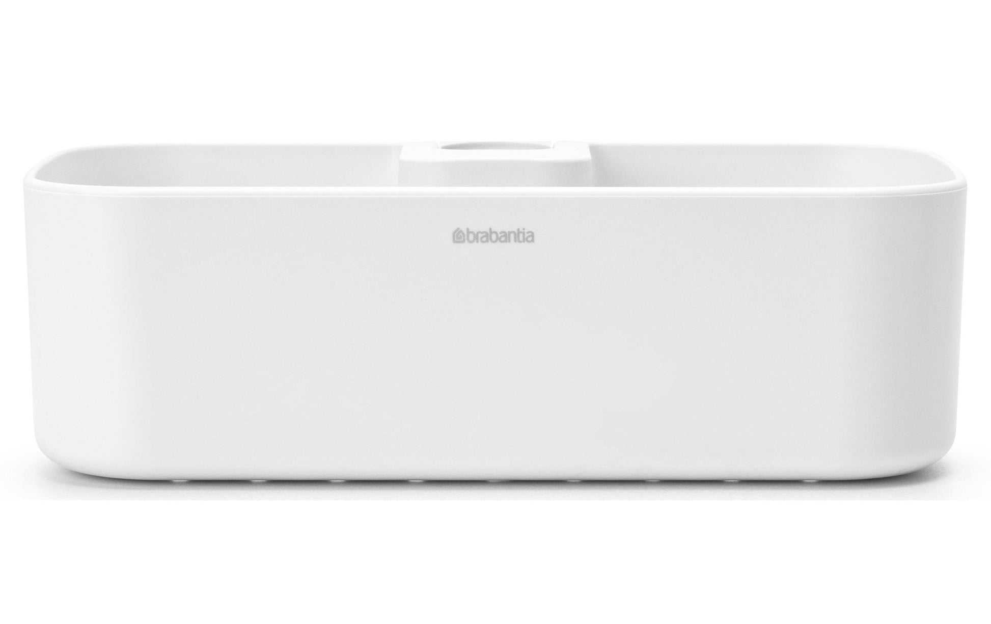 Brabantia Aufbewahrungsbox (Bad) ReNew – 13,3×24,4×7,5 cm, Kunststoff, Weiss