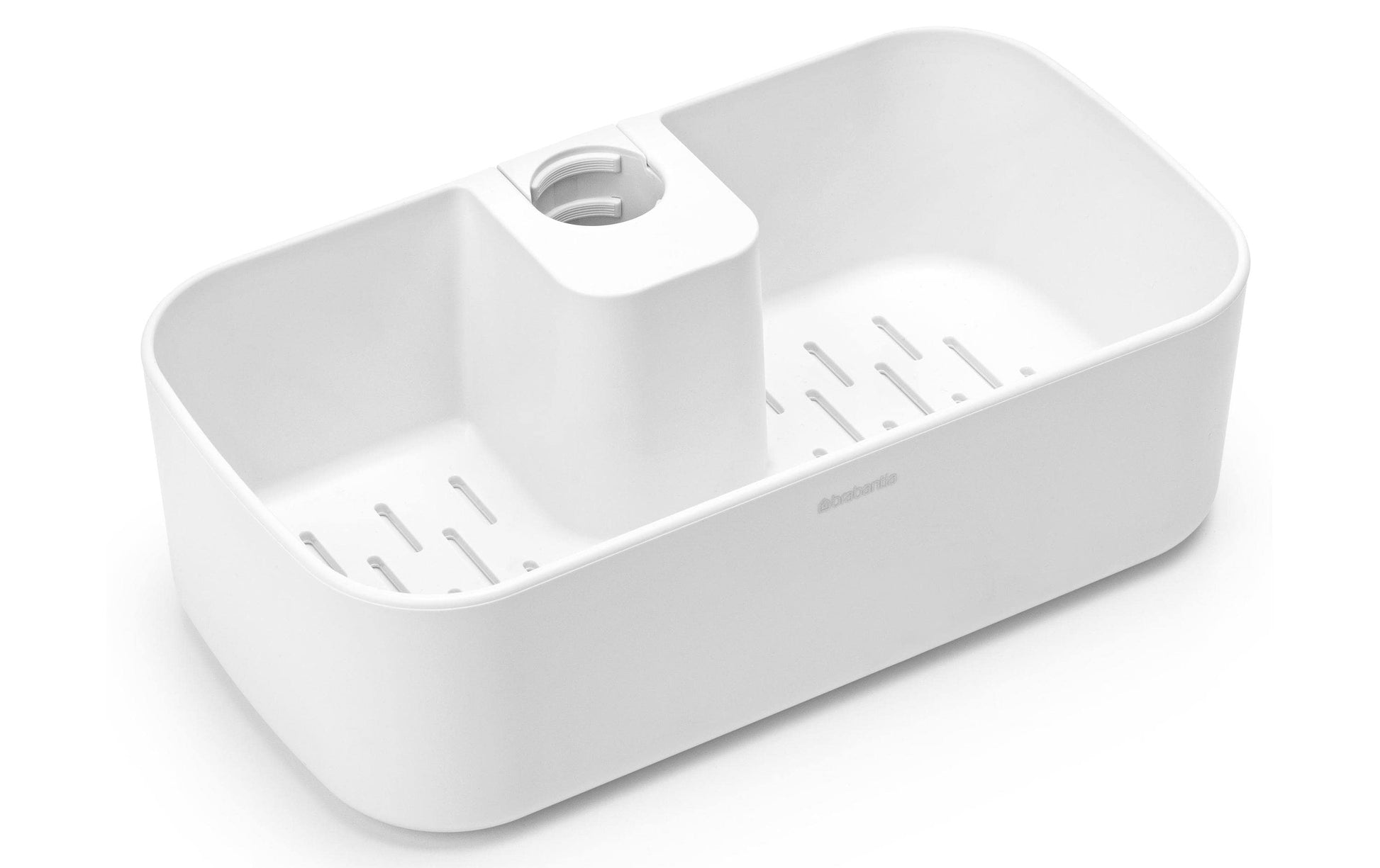 Brabantia Aufbewahrungsbox (Bad) ReNew – 13,3×24,4×7,5 cm, Kunststoff, Weiss