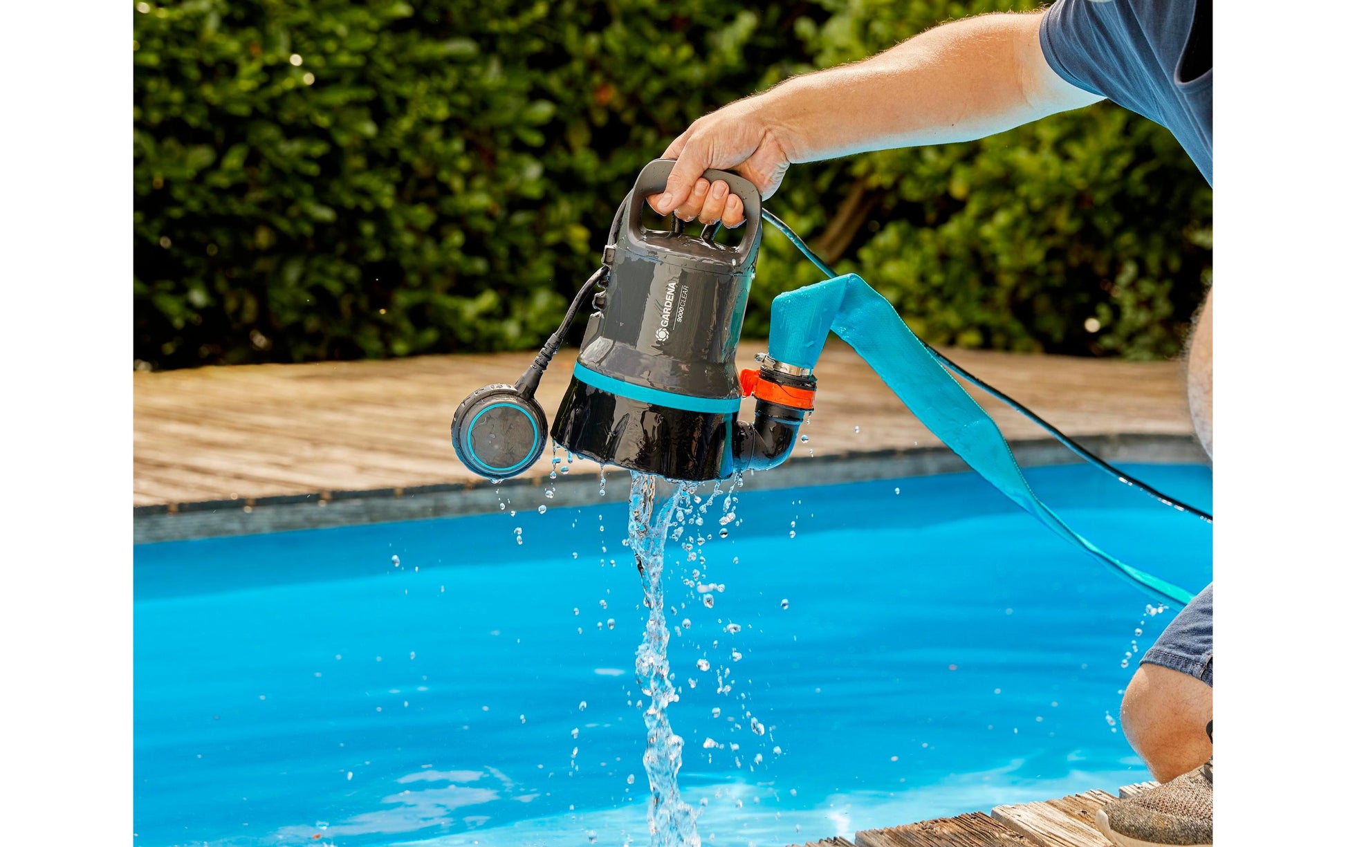 Gardena Gartenpumpe – 9000 l/h, 6 m Förderhöhe, 300 W, 230 V, Netzbetrieb