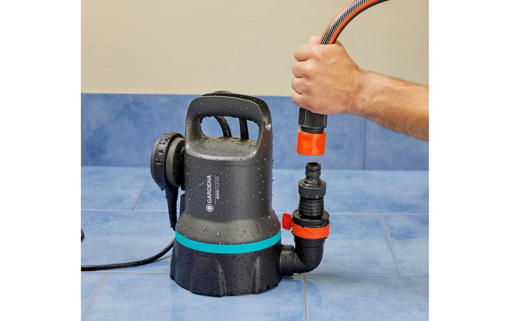 Gardena Gartenpumpe – 9000 l/h, 6 m Förderhöhe, 300 W, 230 V, Netzbetrieb