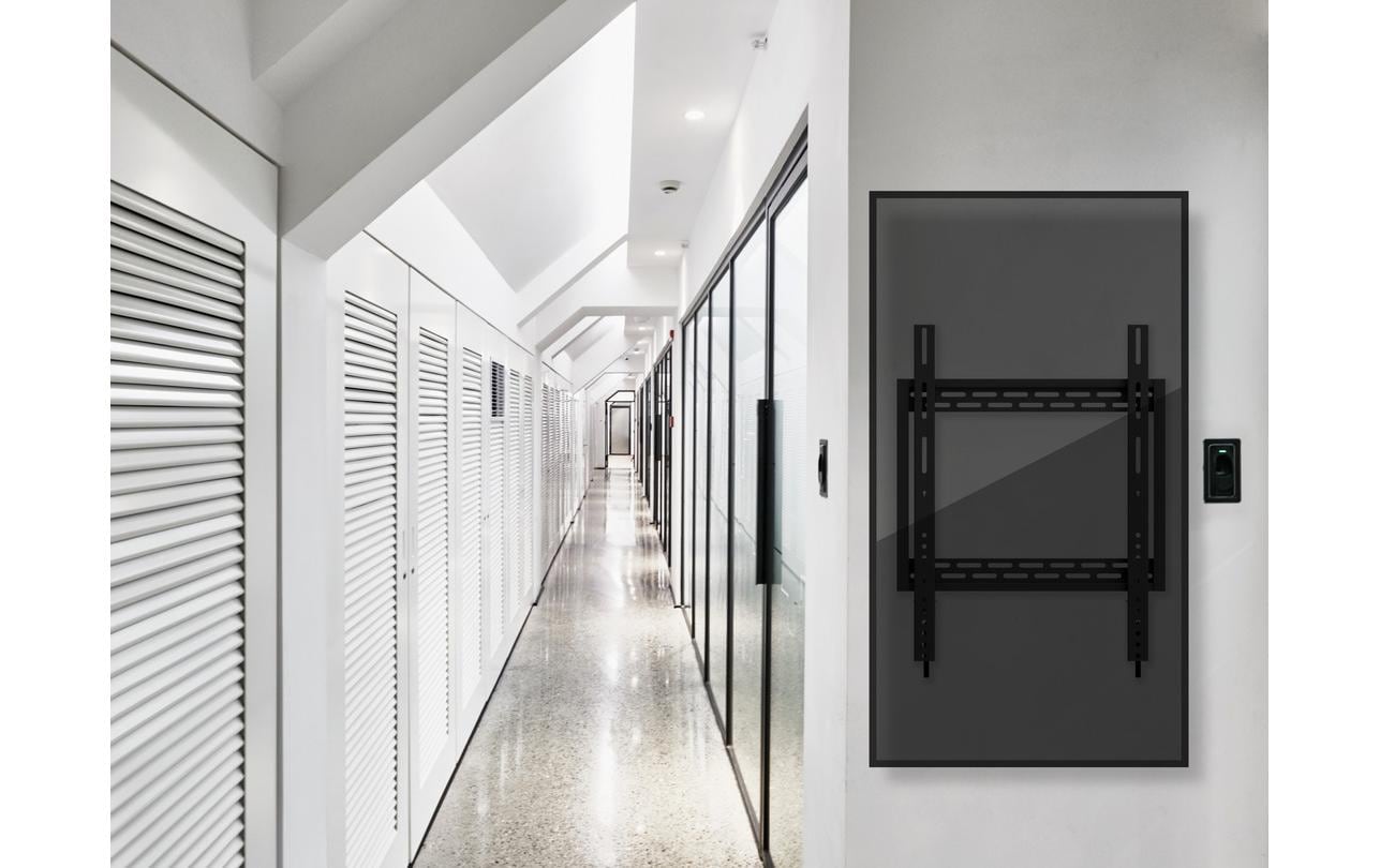 Multibrackets 8830 – Wandhalterung, fix, bis 100", VESA 200×200–400×600, bis 100 kg, Hochformat, schwarz