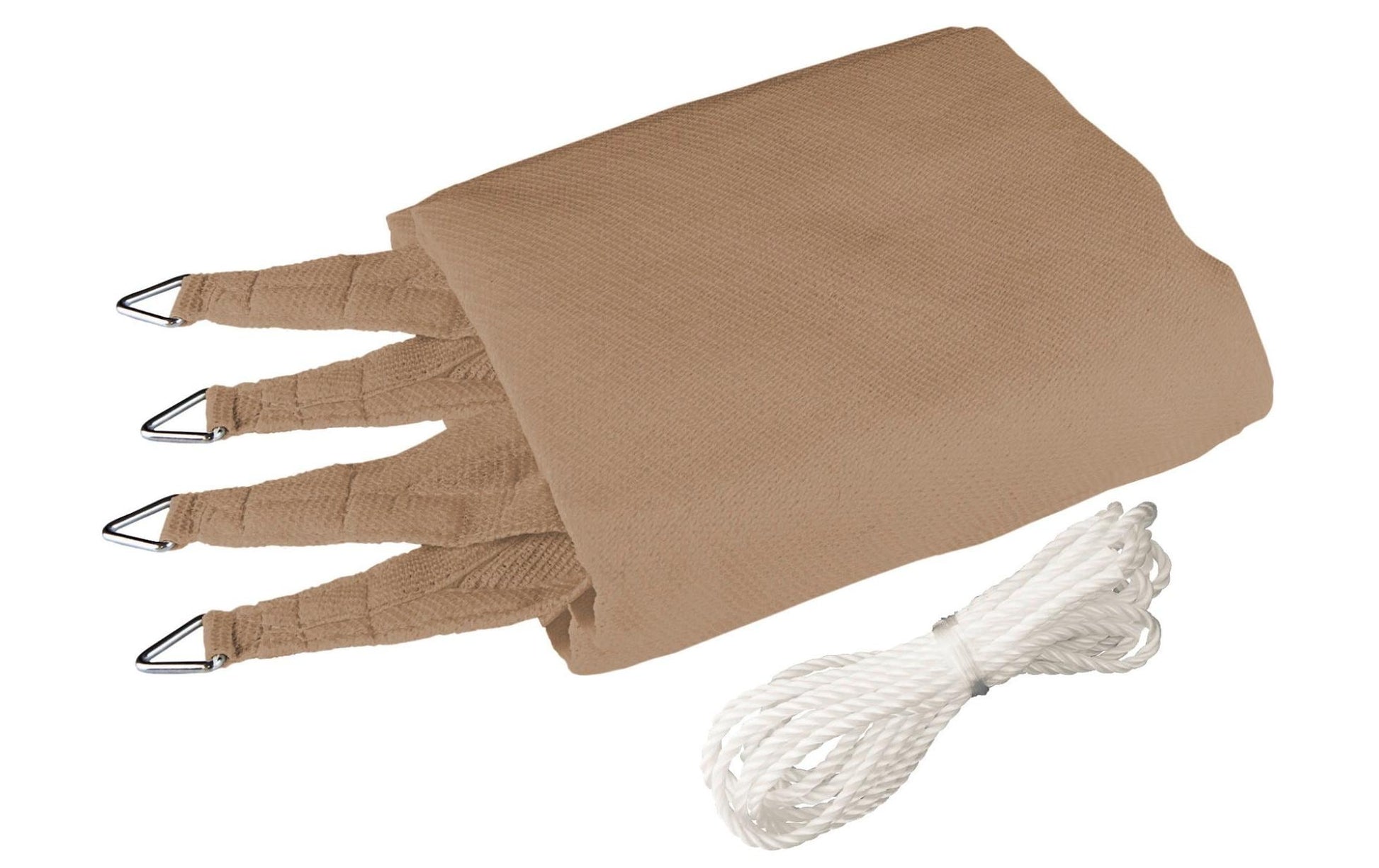 Windhager Sonnensegel – 4 × 4 m – 90% UV-Schutz – Stoff, beige