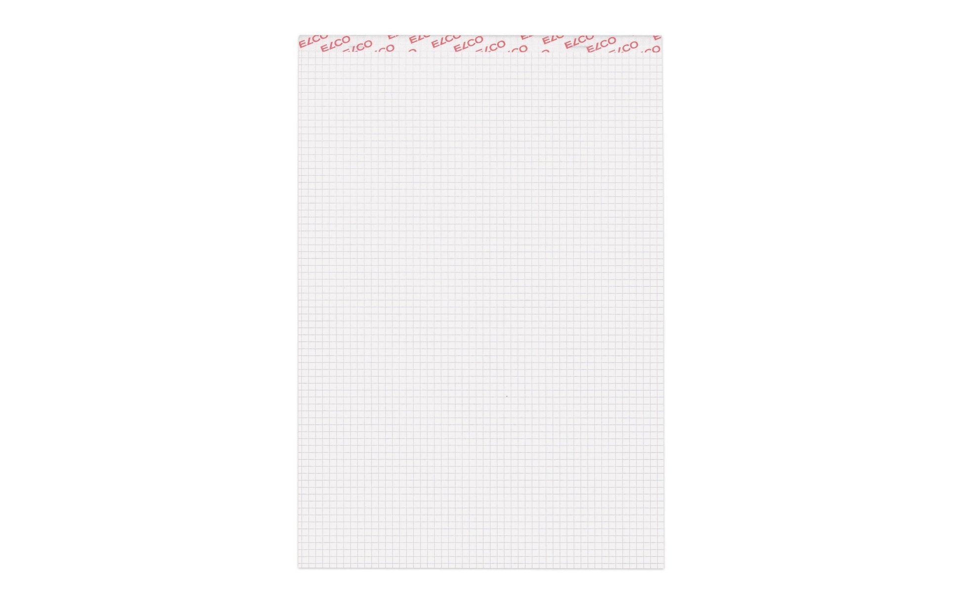 Elco Notizblock – A4 – kariert 4 mm – 100 Blatt – 70 g/m², perforiert, weiss, 5 Stück