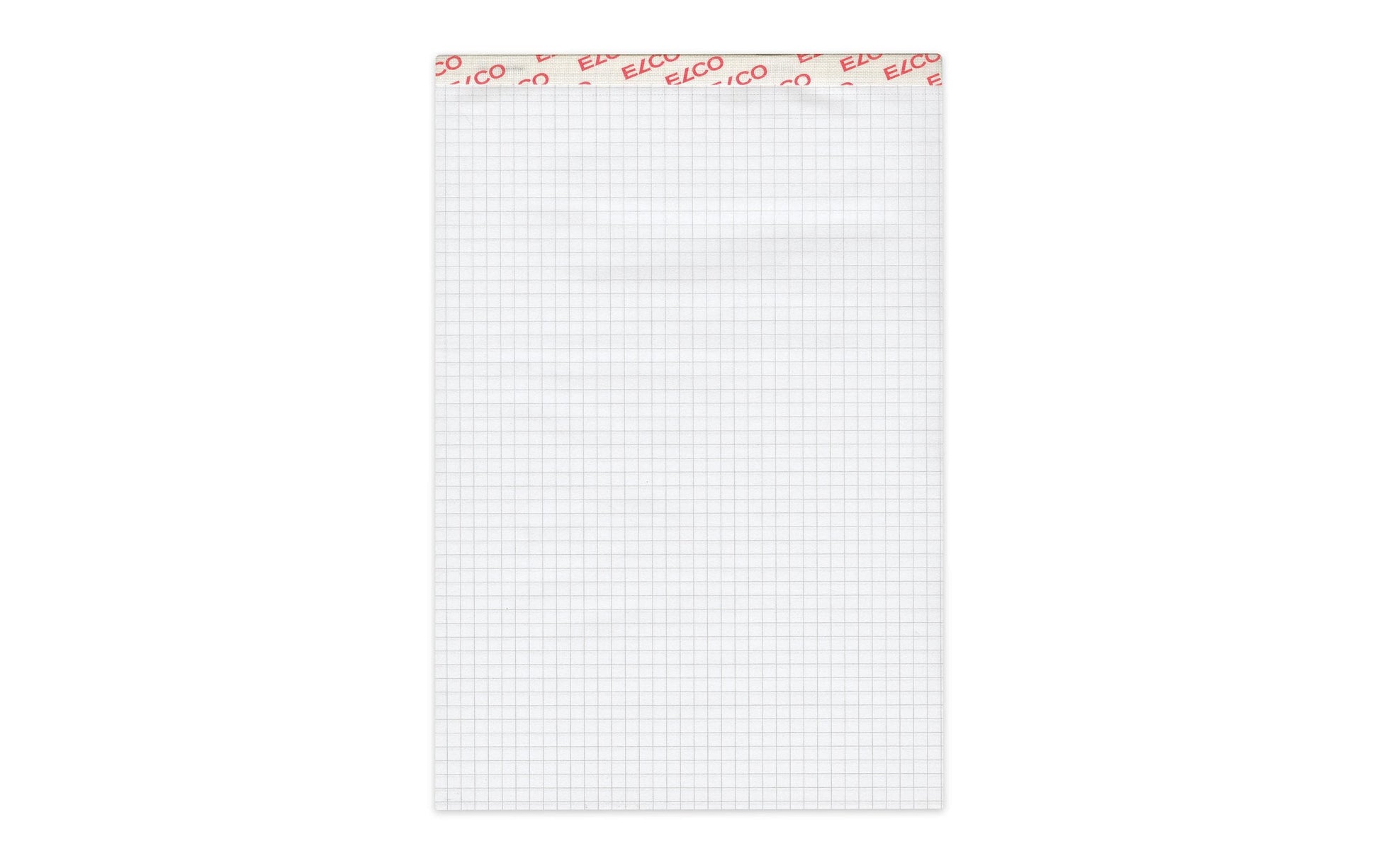 Elco Notizblock A5, kariert, 4 mm, Leimbindung, 100 Blatt, perforiert, 70 g/m² – weiss, 2er-Pack