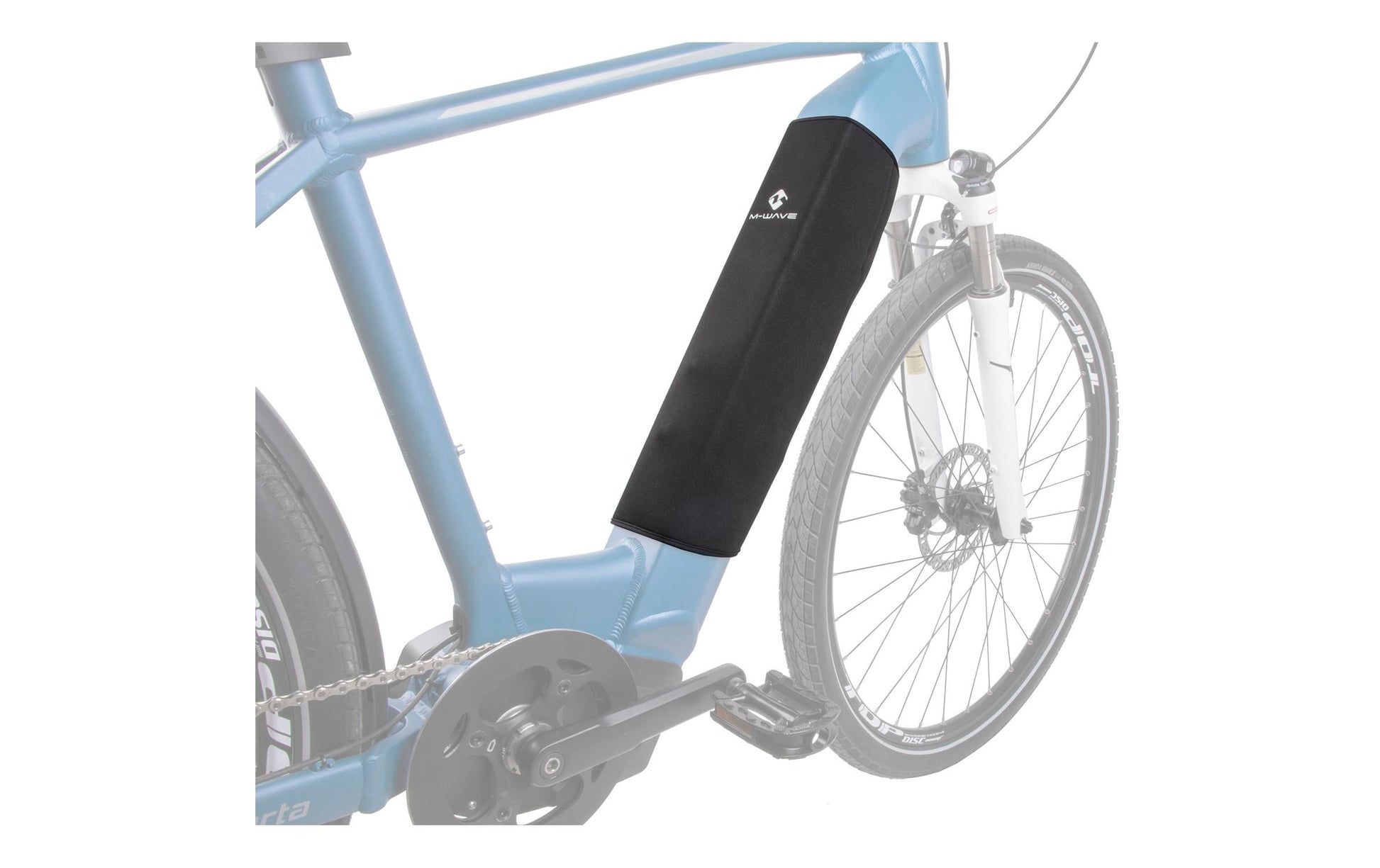 M-Wave Batterieabdeckung – für Velo – 420 mm – Schwarz – Neopren