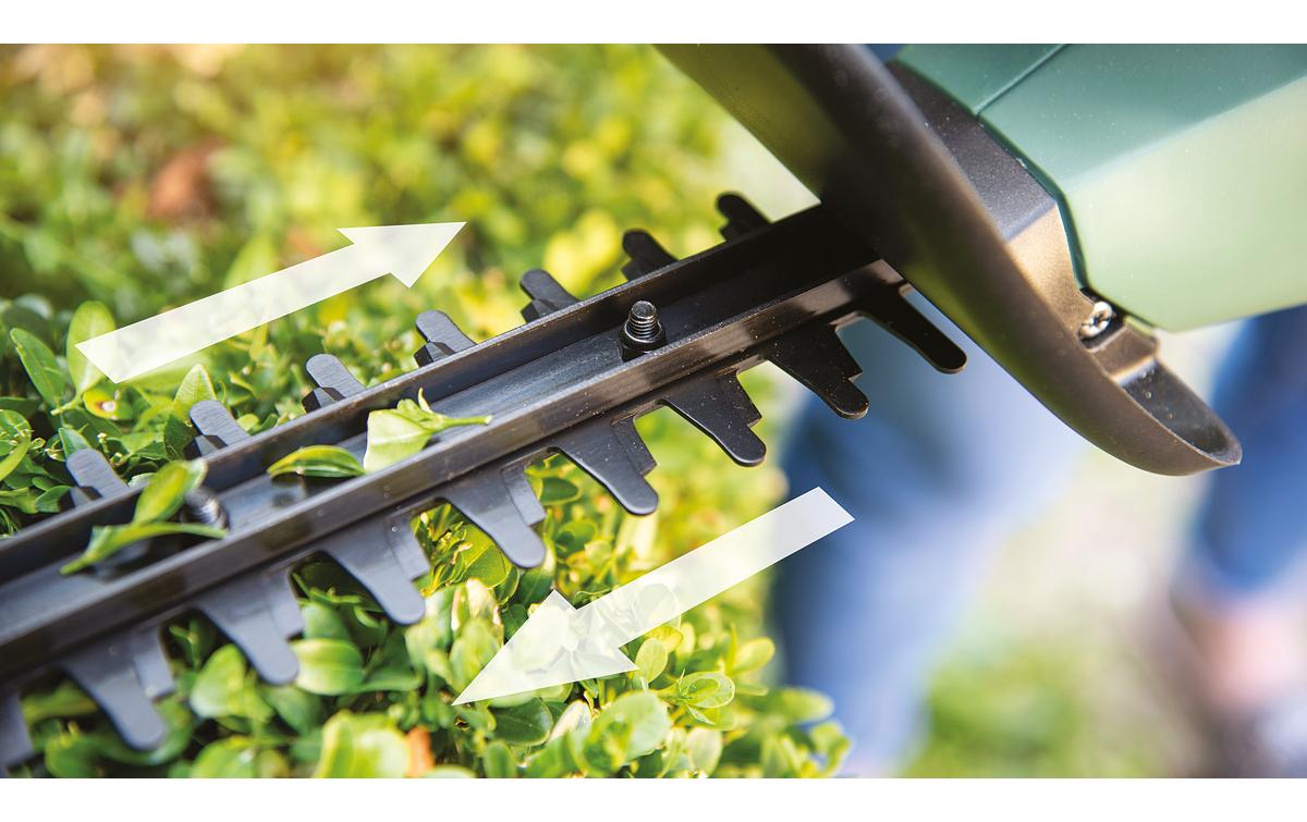 Bosch EasyHedgeCut 18-45 Akku-Heckenschere – 18 V – Schwertlänge 45 cm – Solo – POWER FOR ALL