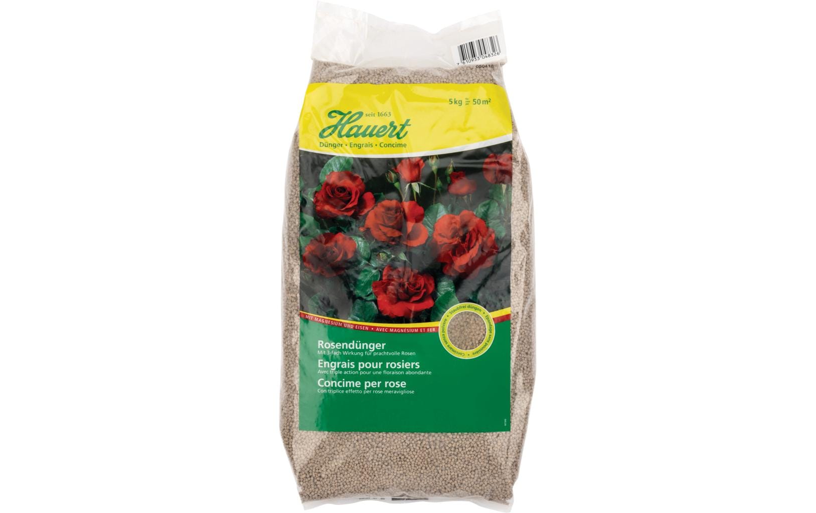 Hauert Mehrnährstoffdünger – für Rosen – Granulat – 5 kg