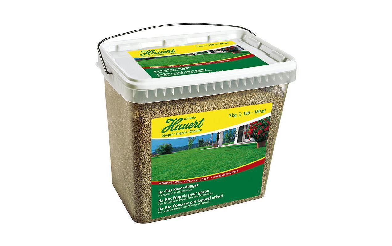 Hauert Ha-Ras Rasendünger – für Rasen – Granulat – 7 kg