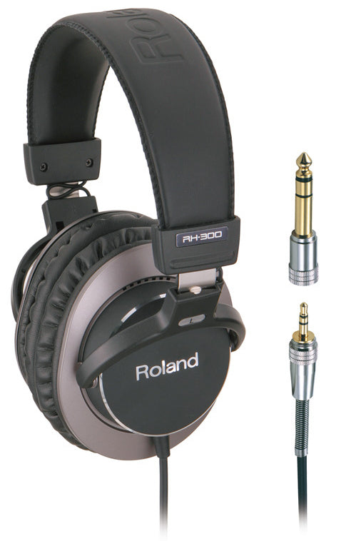 Roland RH-300 – Over-Ear Studiokopfhörer – geschlossen, 3,4 m Kabel – schwarz, über 32 Ω