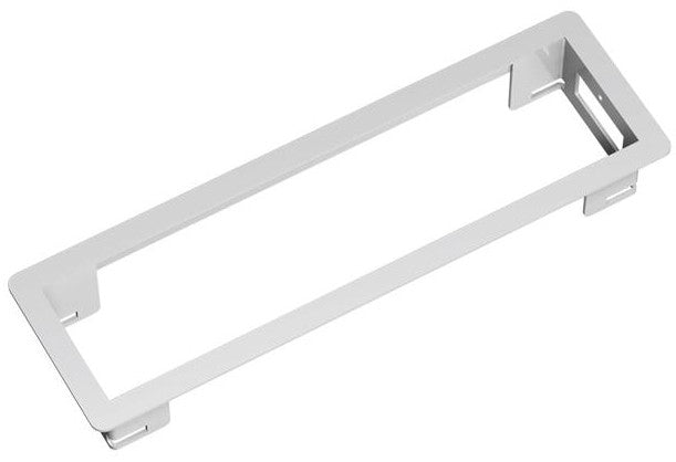 Bachmann POWER FRAME Einbausteckdosenleiste, Einbaurahmen kurz, Einbau, 241×73×36 mm – Weiss