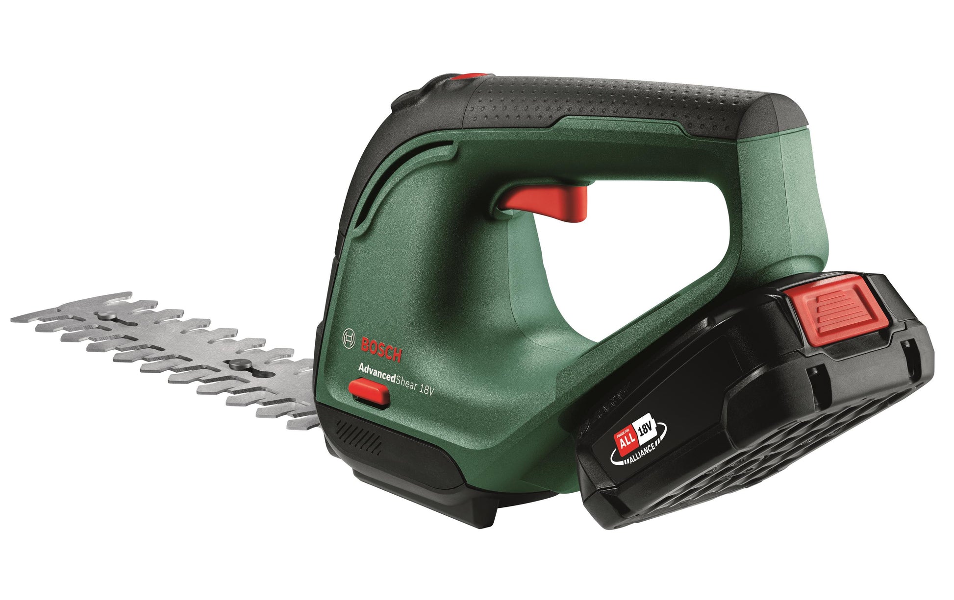 Bosch AdvancedShear 18 Akku-Gras- und Strauchschere – 18 V – Klingenbreite 100 mm – 2 Ah & Ladegerät
