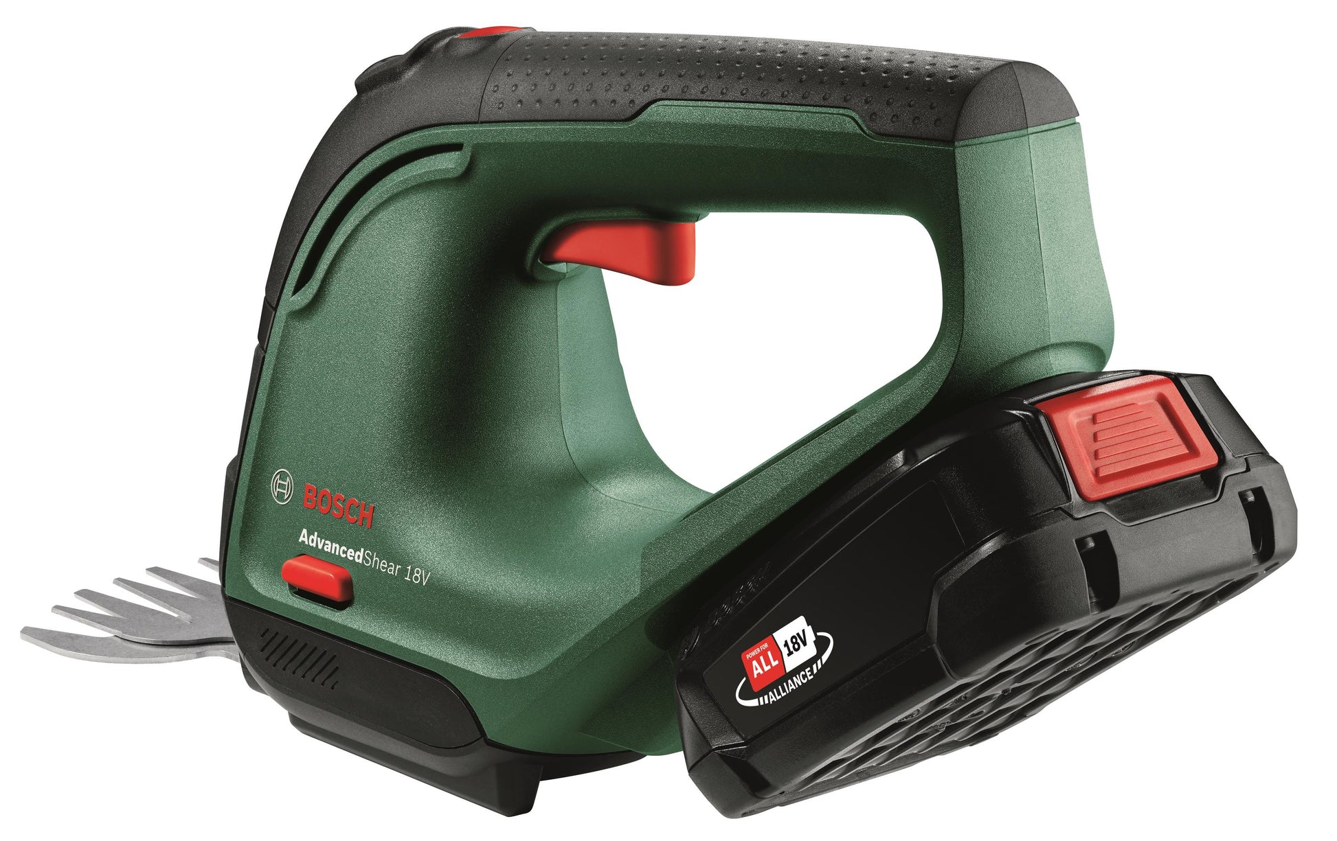Bosch AdvancedShear 18 Akku-Gras- und Strauchschere – 18 V – Klingenbreite 100 mm – 2 Ah & Ladegerät