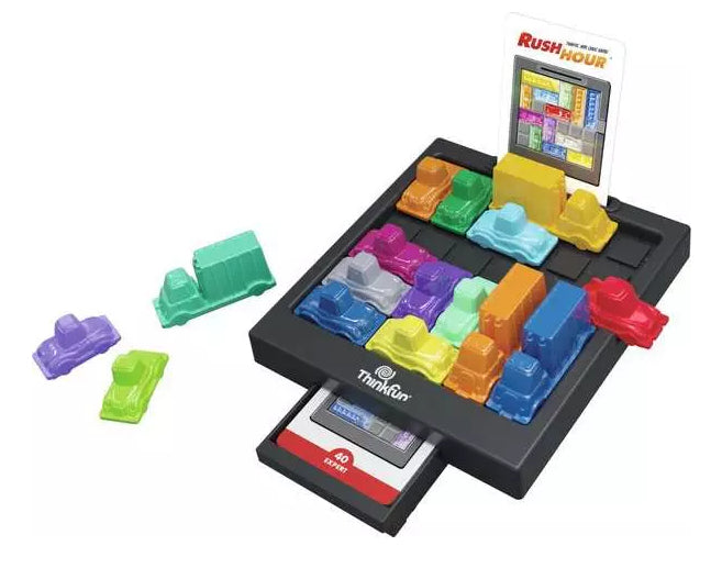 ThinkFun Rush Hour – Logikspiel, 1 Spieler, ab 8 Jahren, 15 Min., mehrsprachig