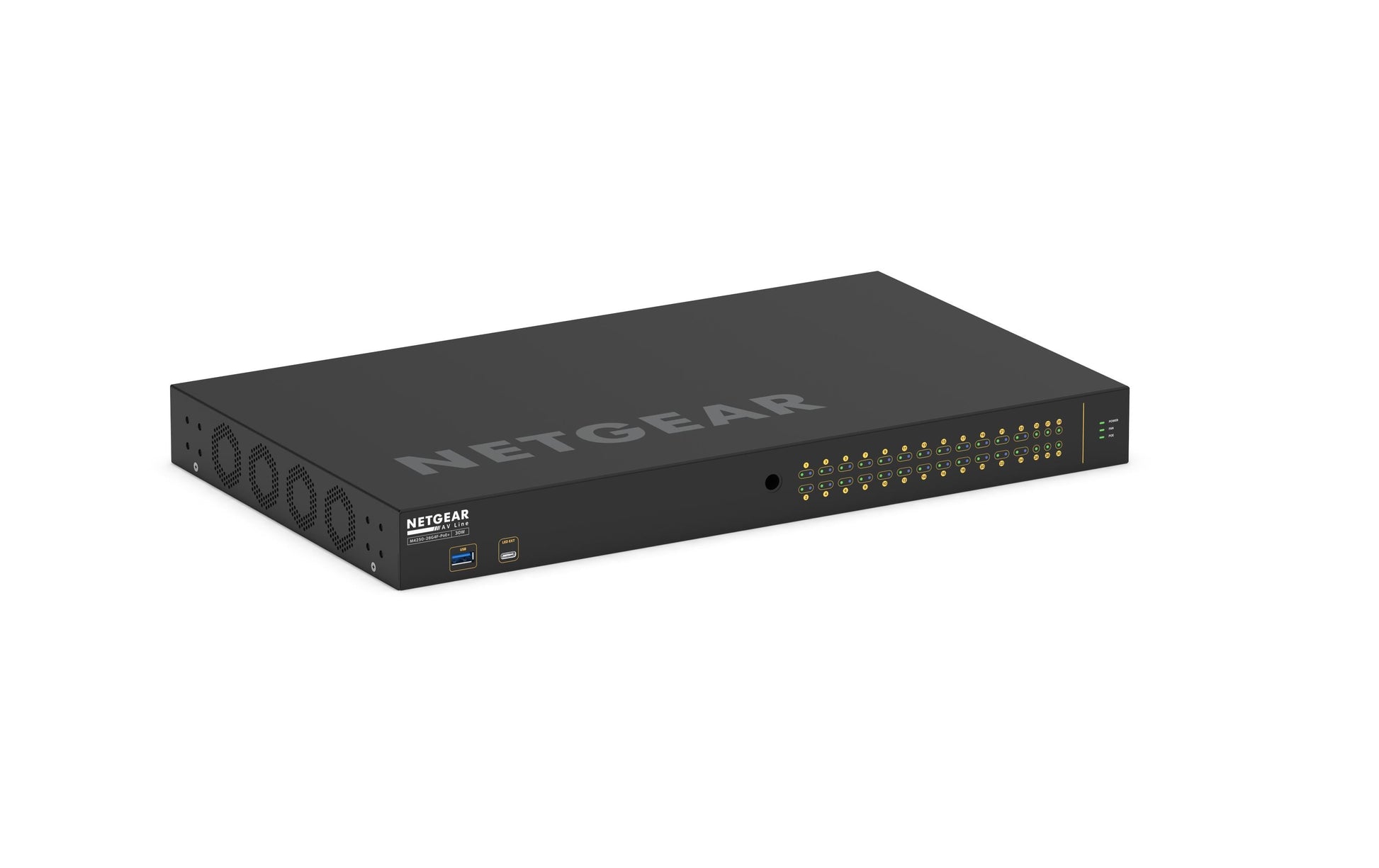 NETGEAR GSM4230P-100EUS – Managed Switch – 30×GbE, 4×SFP, L2/L3, PoE+ 300 W, 1U