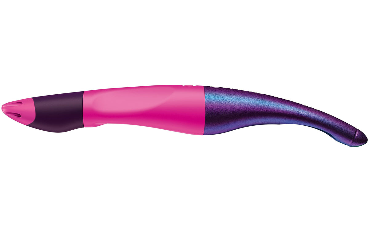 STABILO EASYoriginal Holograph – Tintenroller, Blau, radierbar, mit Kappe, Kunststoff, Pink, für Rechtshänder