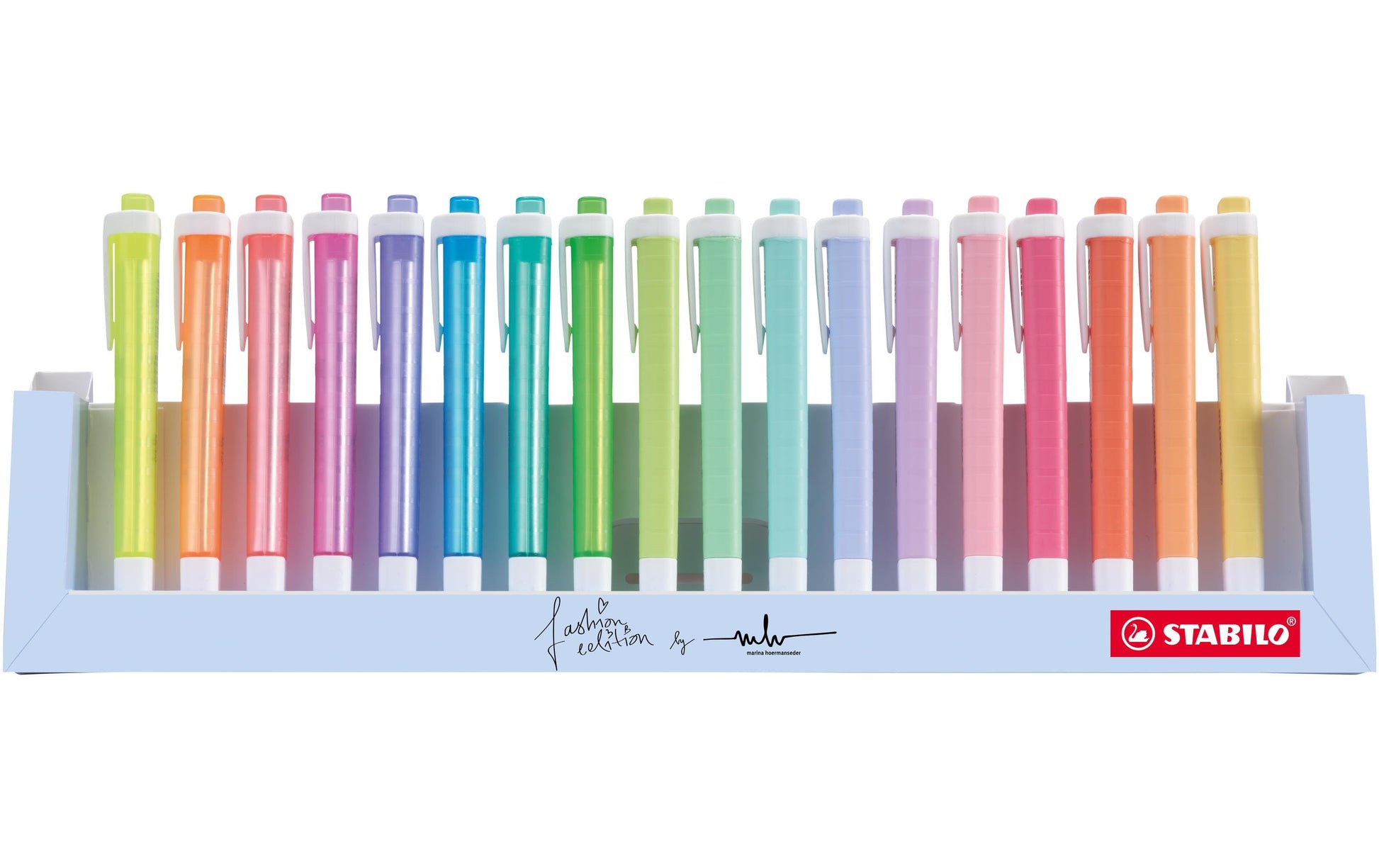 STABILO Textmarker Desktop Set 18 Farben – Keilspitze, 1–4 mm