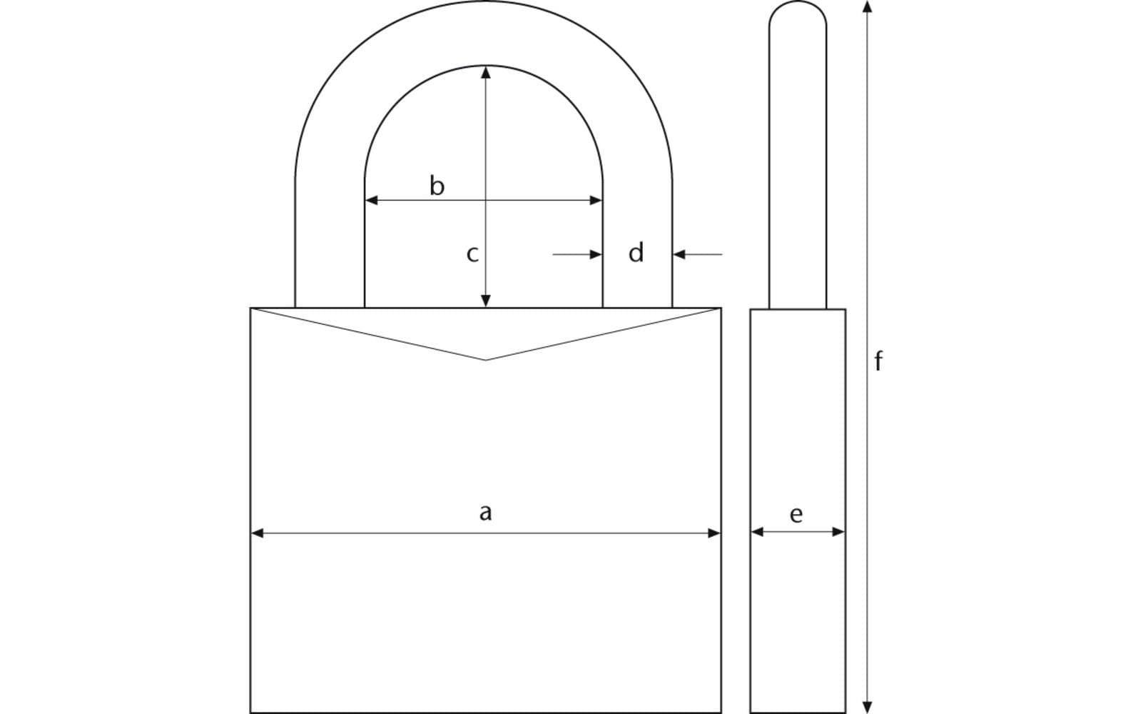 ABUS 145/20 Mechanisches Vorhängeschloss – Aluminium, Bügel 22×9 mm, Sicherheitslevel 3, Aussen, Rot