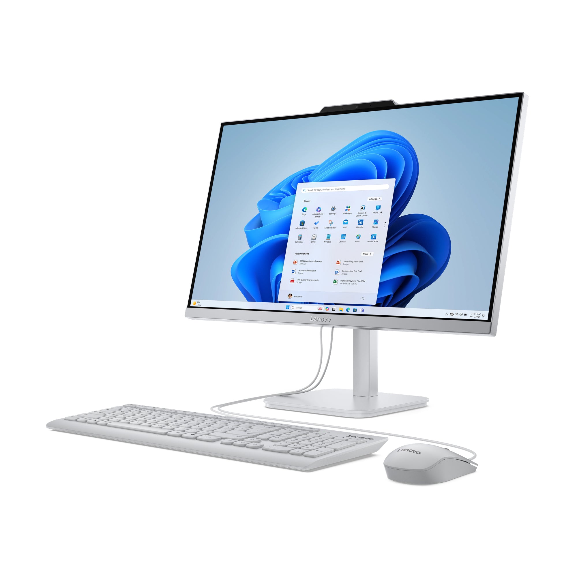 Lenovo All-in-One – 23,8" Full HD, Intel N100, 8 GB RAM, 512 GB SSD, Windows 11 Home