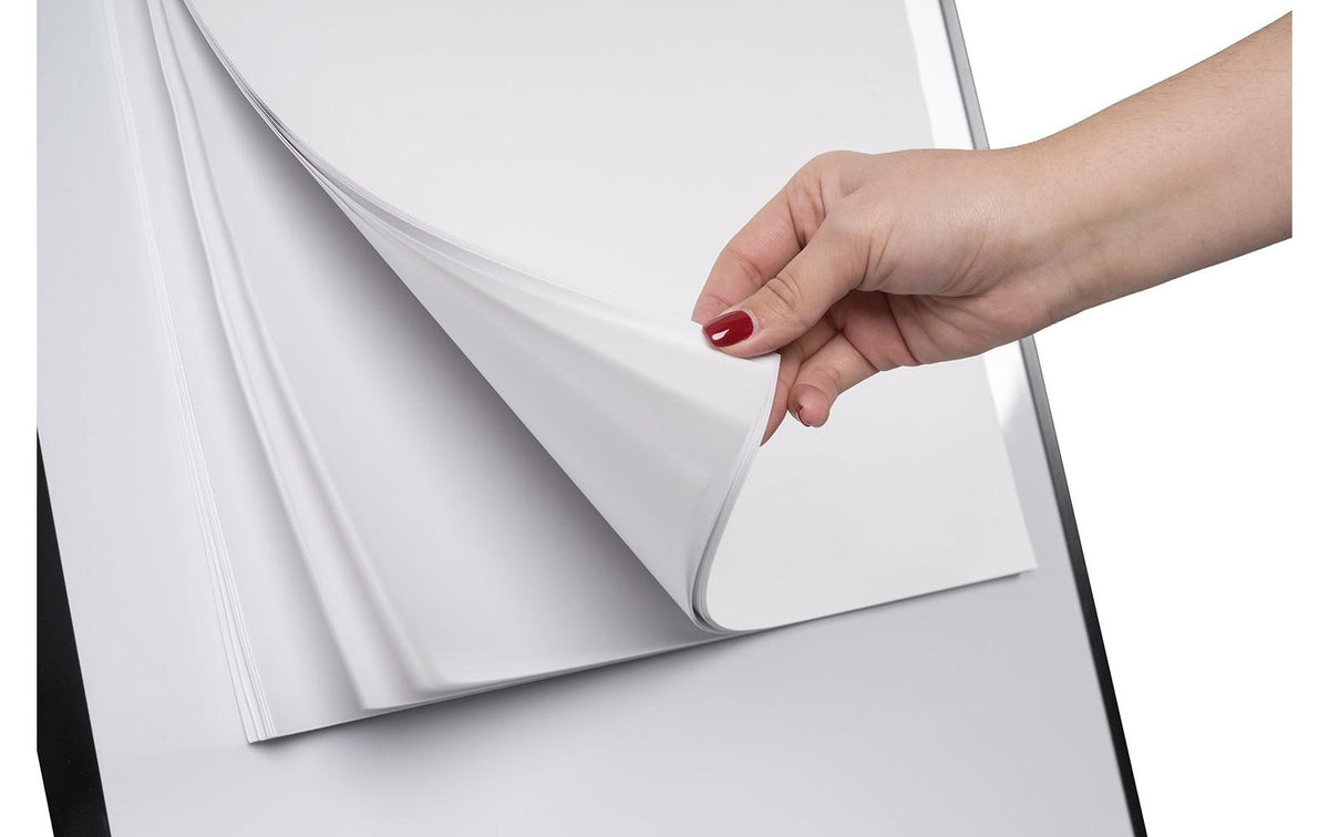 Bi-Office Flipchartblock kariert 25 mm – 98 × 65 cm, 5er Pack, 70 g/m²
