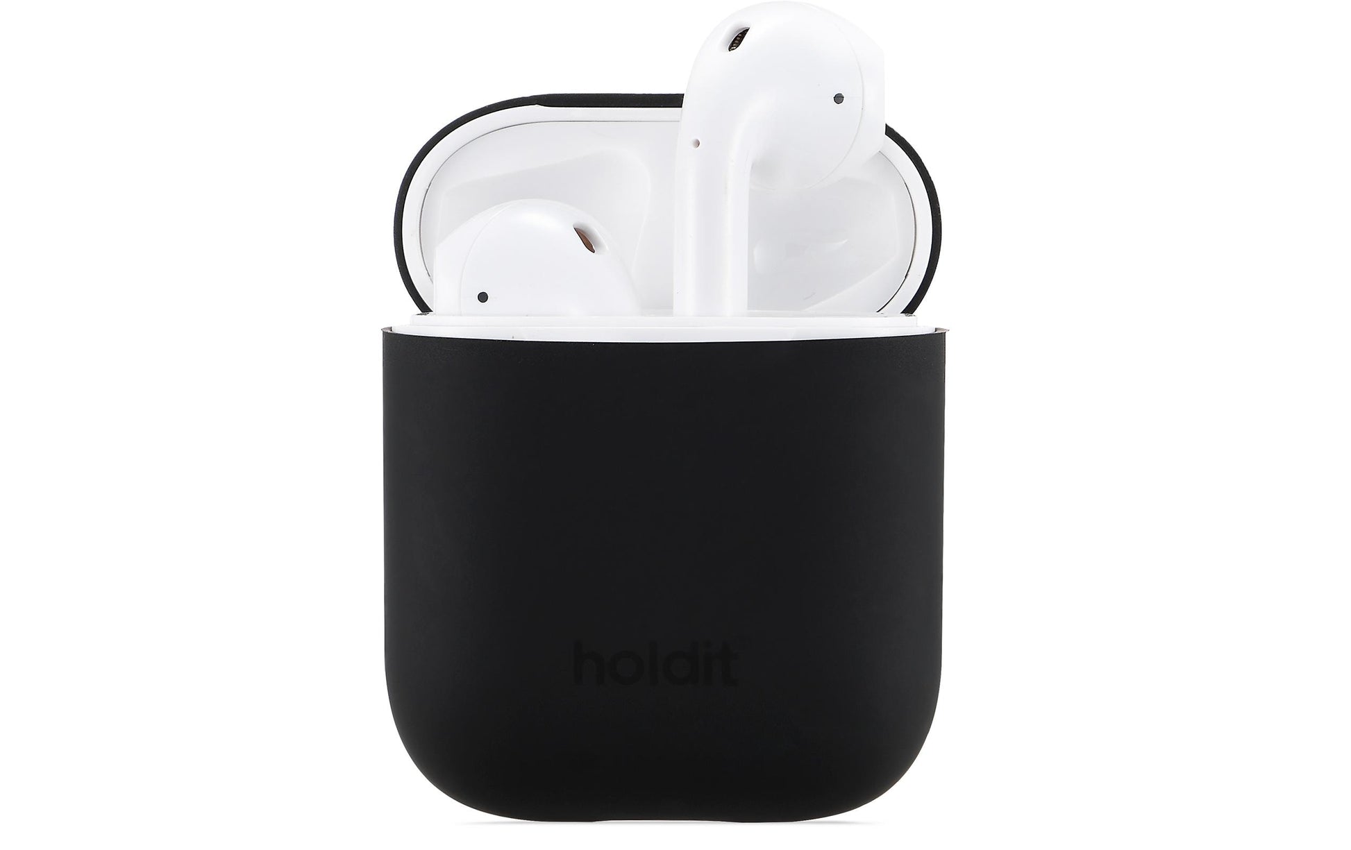 HoldIt Schutzhülle (Silikon) für AirPods, Schwarz